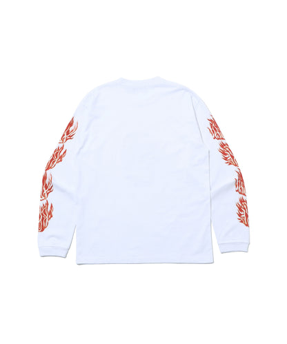 SKULL IN FLAMES L/S TEE