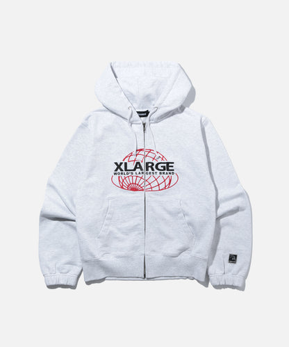 WORLDS LARGEST BRAND SLIM ZIP HOODED SWEATSHIRT