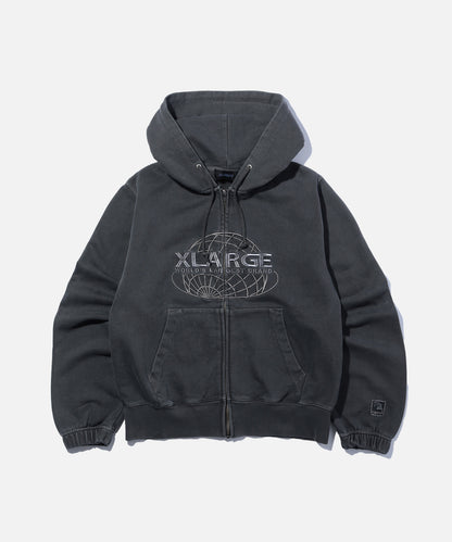 WORLDS LARGEST BRAND SLIM ZIP HOODED SWEATSHIRT