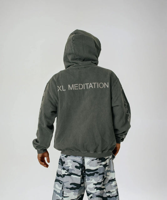 MEDITATION ZIP UP HOODED SWEATSHIRT