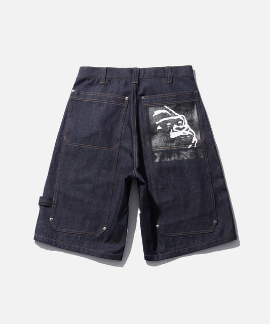 CARPENTER DENIM SHORTS