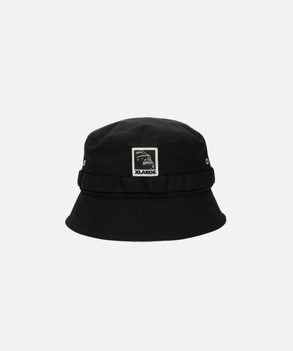 RIPSTOP LABEL BUCKET HAT