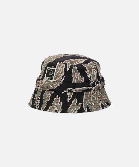 RIPSTOP LABEL BUCKET HAT