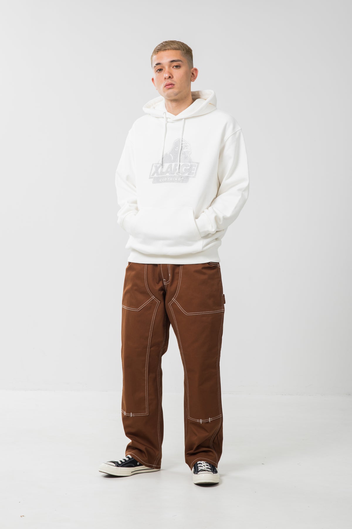 PYTHON SLANTED OG PULLOVER HOODED SWEAT