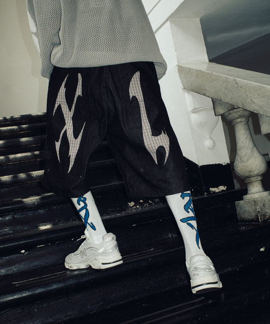 CUT OUT XL LOOSE SHORTS