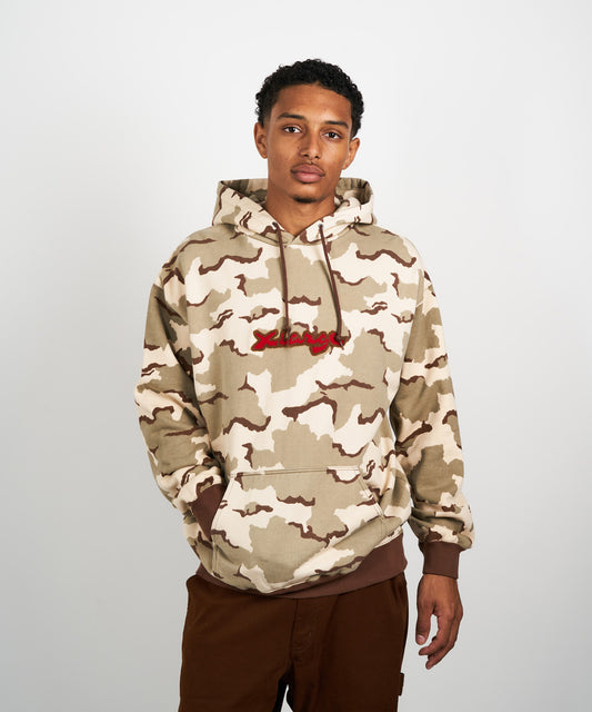 CAMO PULLOVER HOODED SWEAT