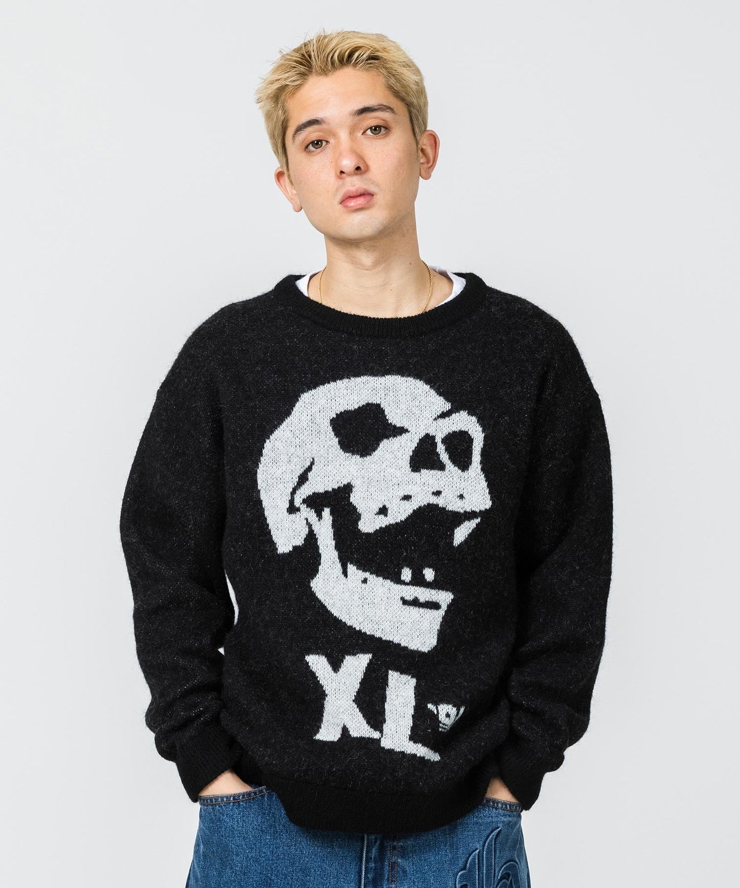 SKULL MOHAIR KNIT