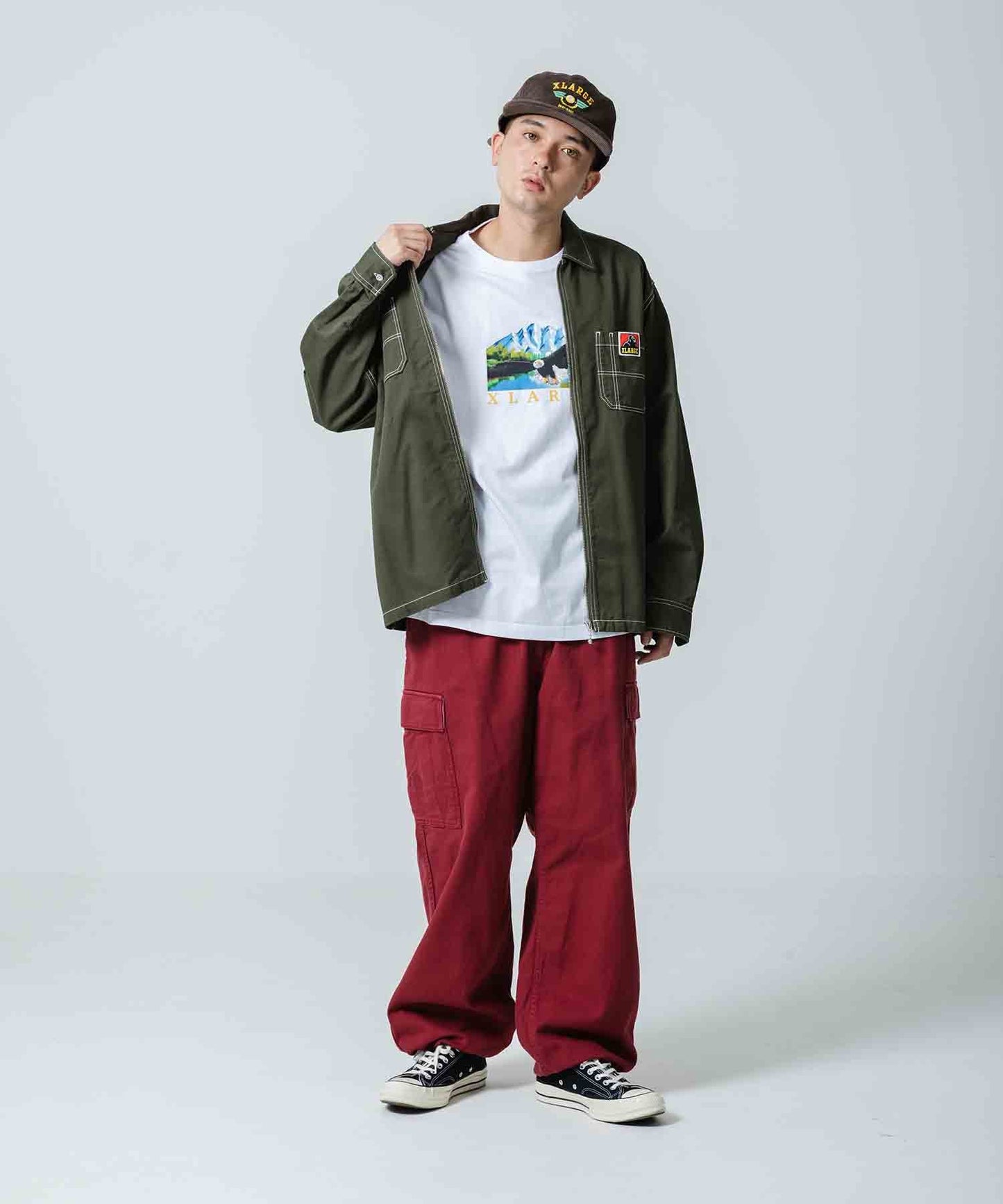 PILOT LOGO EMBROIDERY CORDUROY CAP