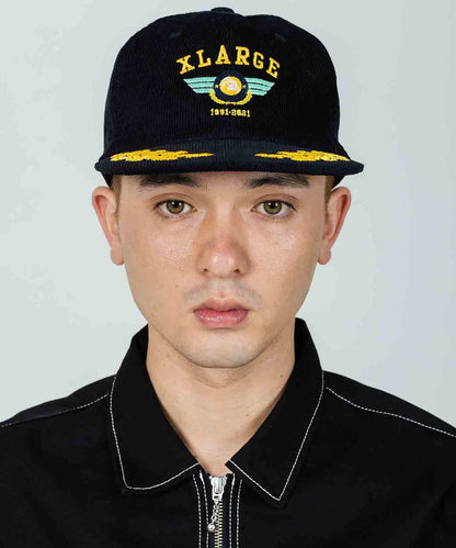 PILOT LOGO EMBROIDERY CORDUROY CAP