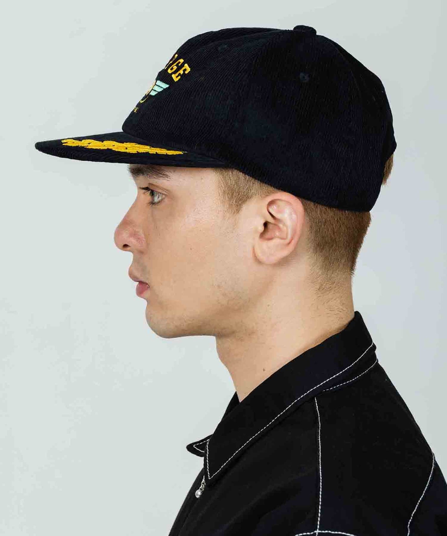 PILOT LOGO EMBROIDERY CORDUROY CAP