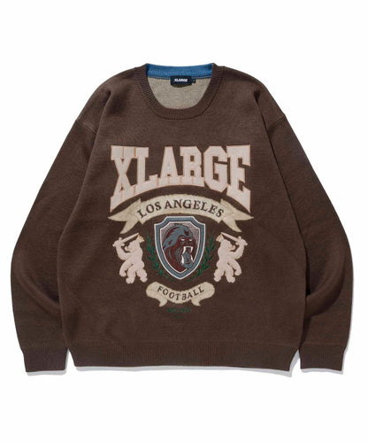 EMBLEM LOGO CREWNECK KNIT