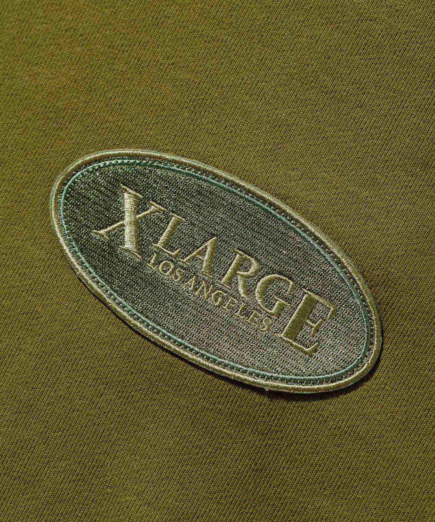 EMBLEM PATCHED PULLOVER HOODED SWEAT