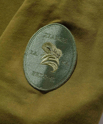 EMBLEM PATCHED PULLOVER HOODED SWEAT