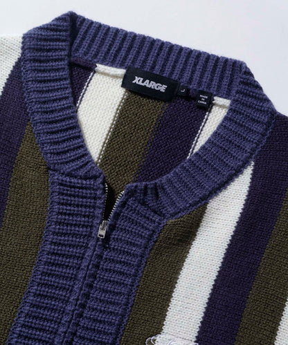 STRIPE KNIT CARDIGAN