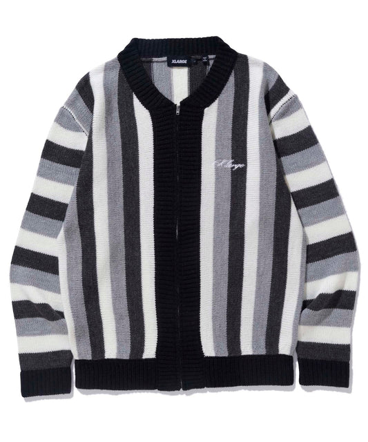 STRIPE KNIT CARDIGAN
