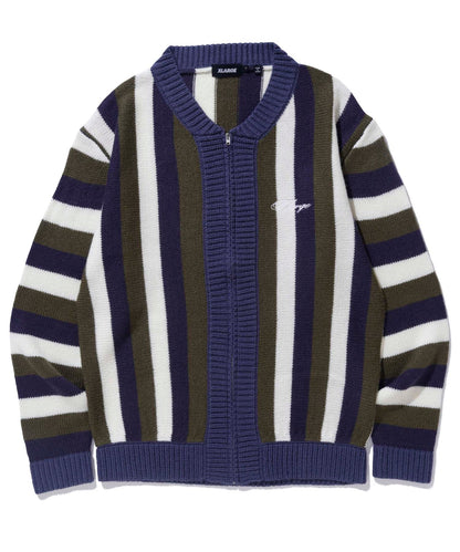 STRIPE KNIT CARDIGAN