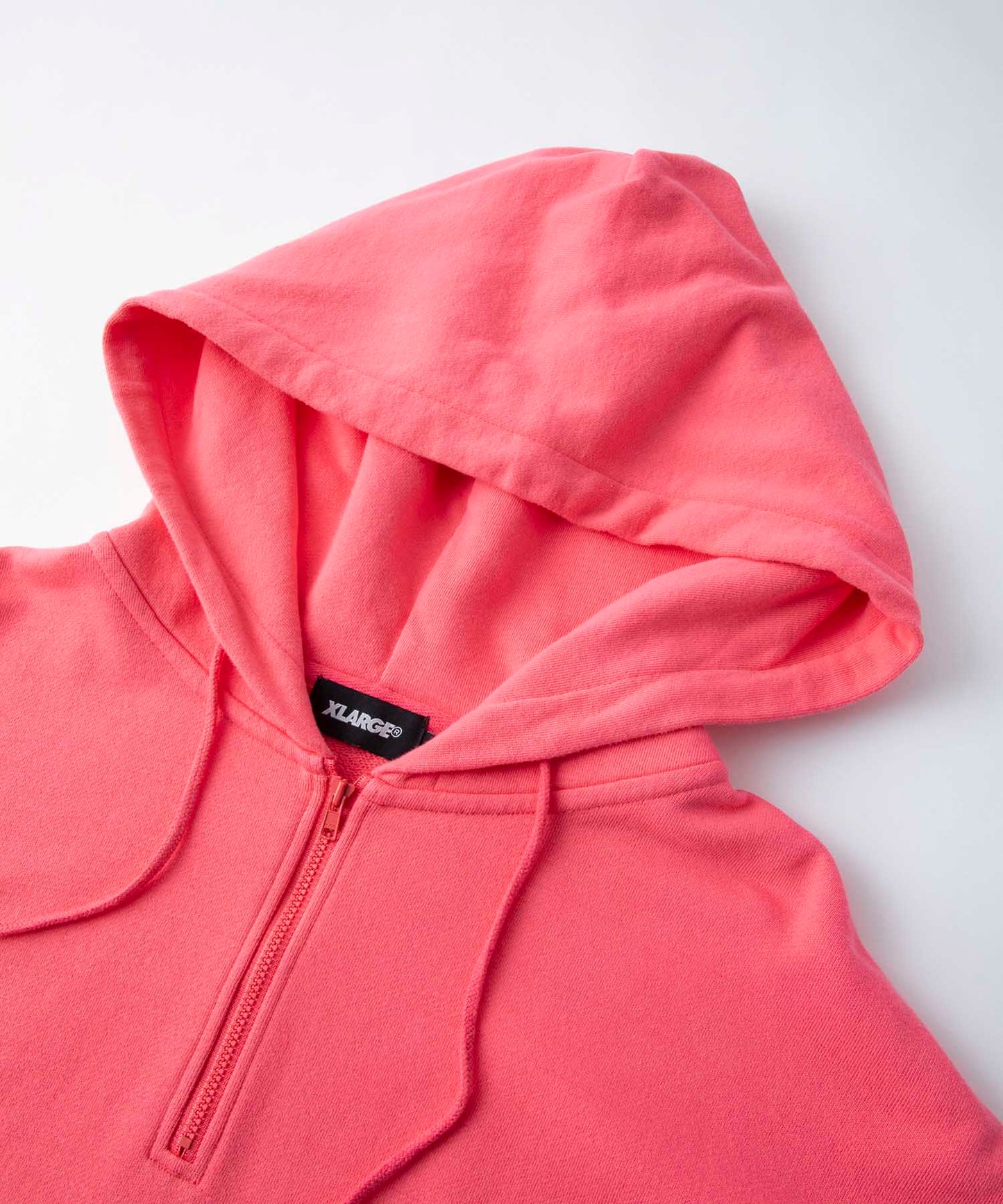 EMBROIDERY LOGO HALF ZIP HOODED SWEAT FLEECE, CREWNECK, HOODIE XLARGE  