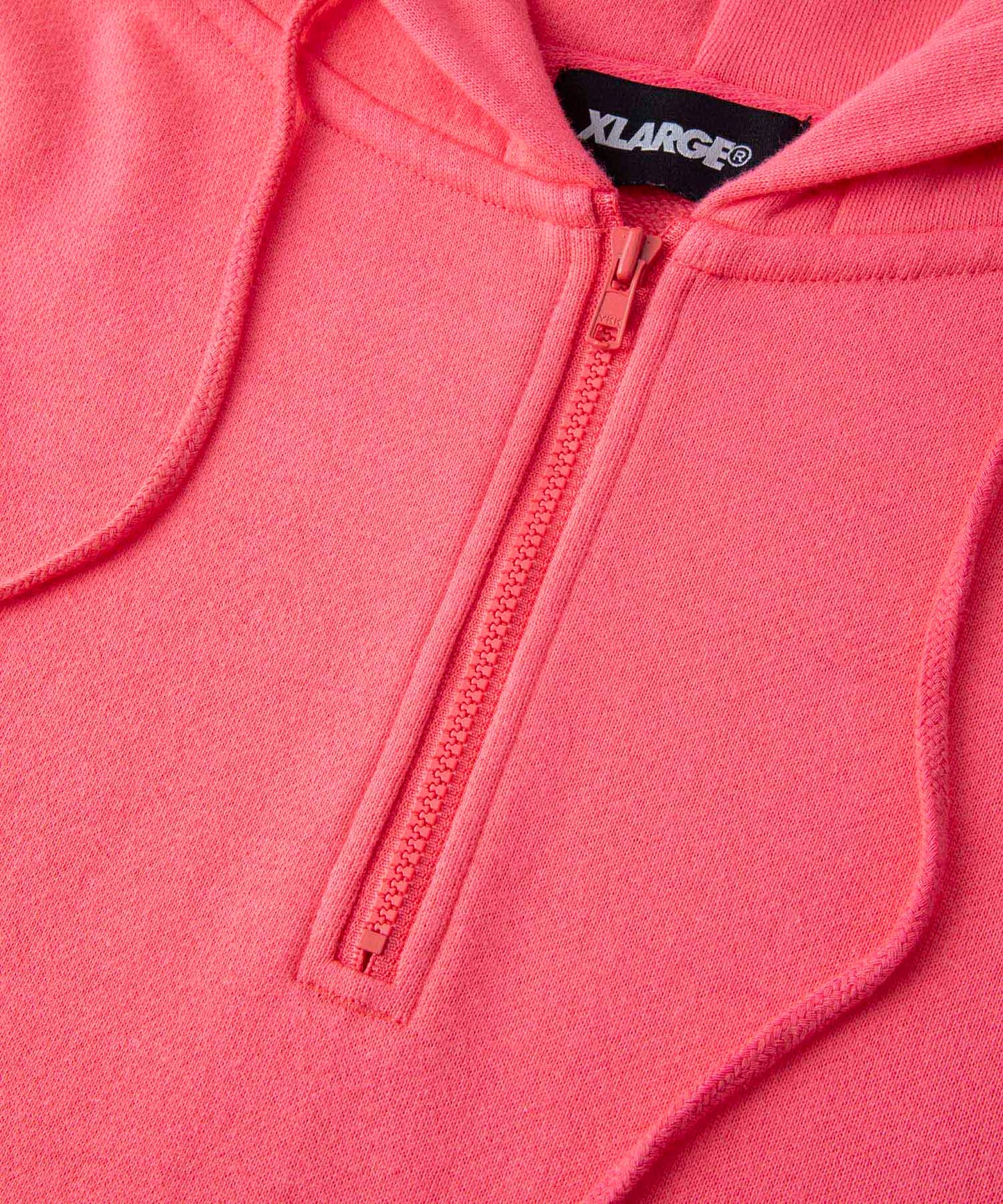 EMBROIDERY LOGO HALF ZIP HOODED SWEAT FLEECE, CREWNECK, HOODIE XLARGE  