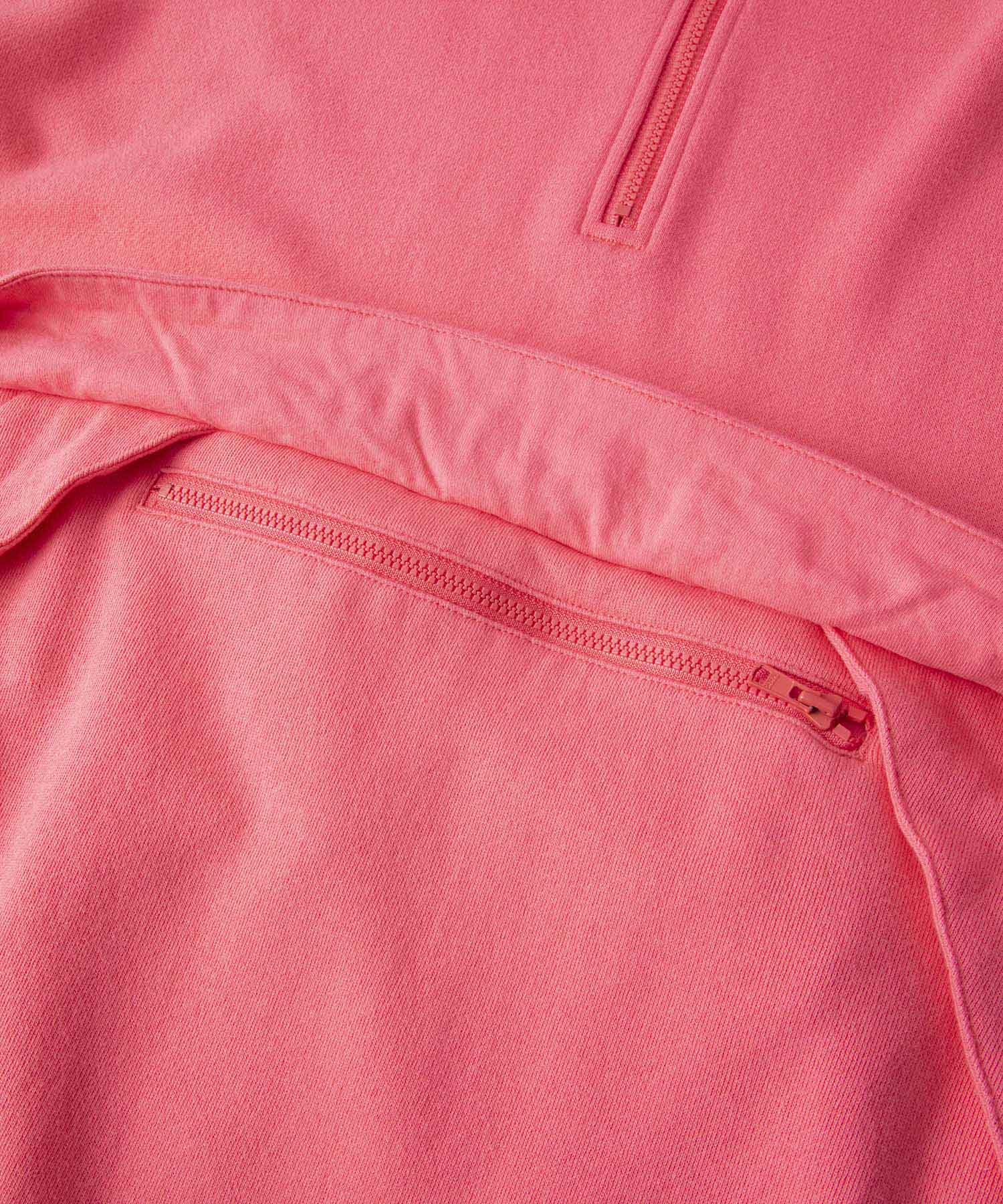 EMBROIDERY LOGO HALF ZIP HOODED SWEAT FLEECE, CREWNECK, HOODIE XLARGE  