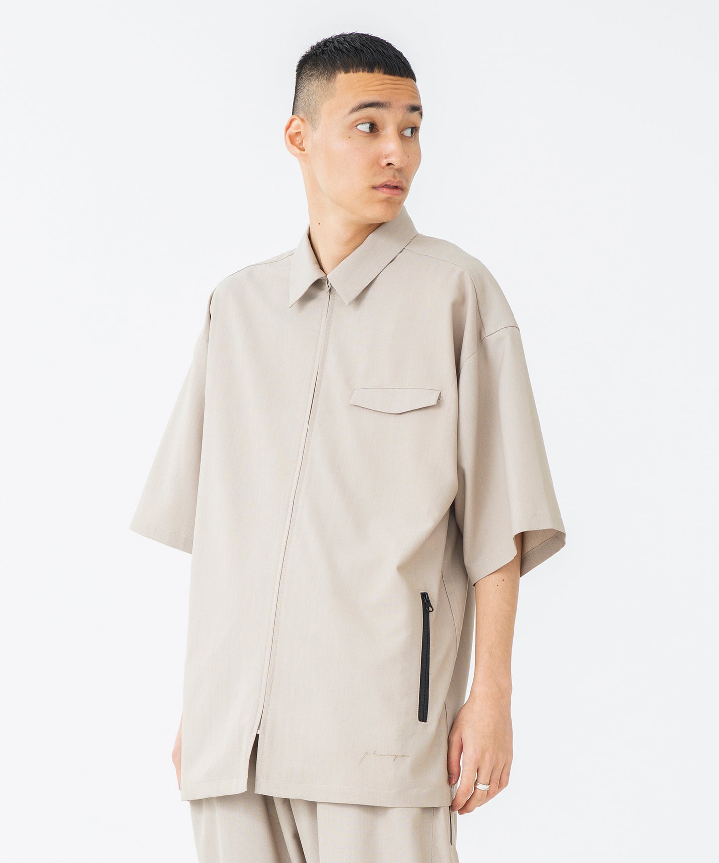 S/S ZIPPED BIG SHIRT SHIRT XLARGE  