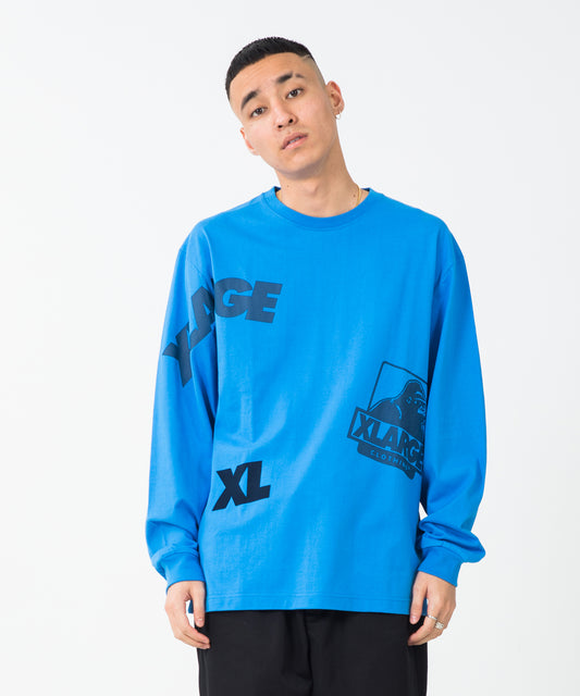 L/S TEE RANDOM PRINT