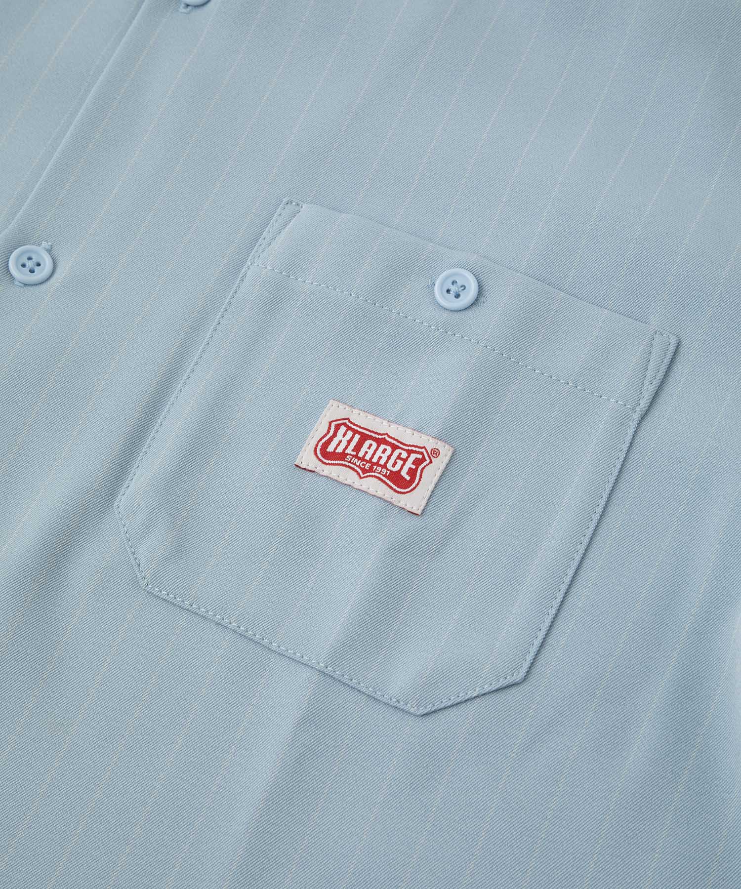 S/S STRIPE WORK SHIRT SHIRT XLARGE  