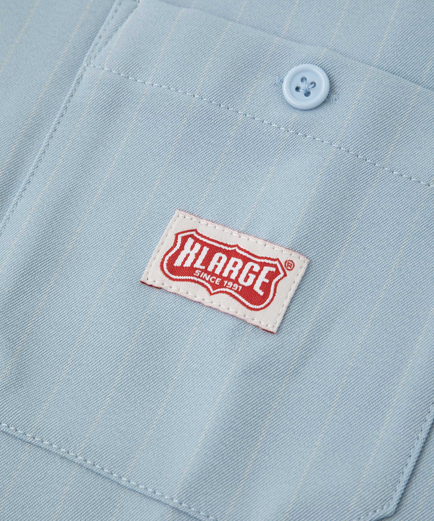 S/S STRIPE WORK SHIRT SHIRT XLARGE  