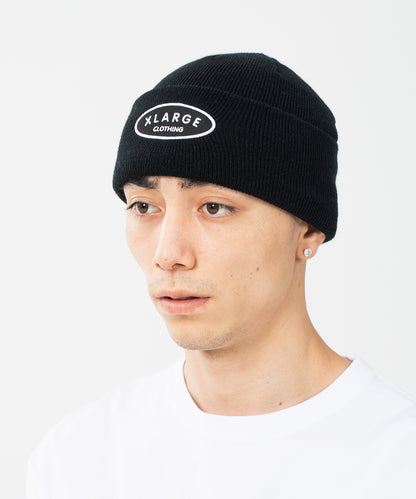 EMBLEM CUFF BEANIE