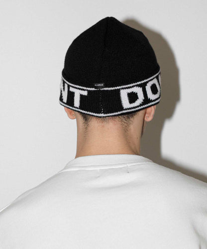 DON'T FRONT LOGO BEANIE HEADWEAR XLARGE  