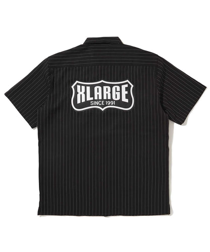 S/S STRIPE WORK SHIRT SHIRT XLARGE  