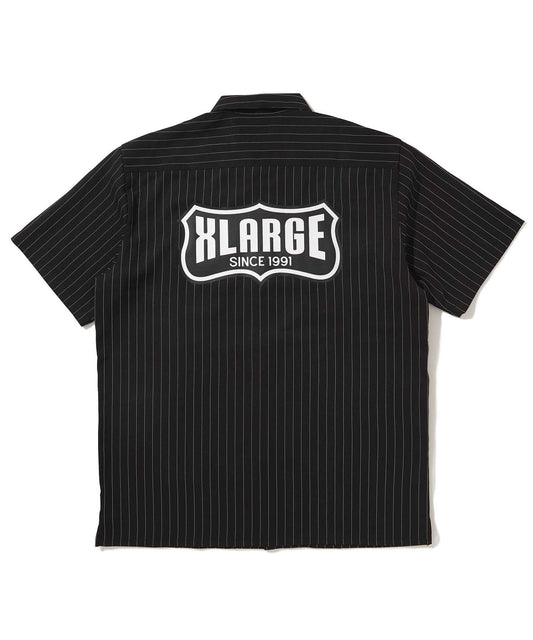 S/S STRIPE WORK SHIRT SHIRT XLARGE  