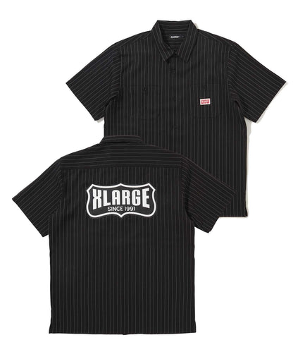 S/S STRIPE WORK SHIRT SHIRT XLARGE  