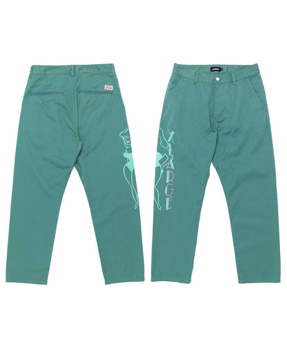 PRINTED WORK PANTS PANTS XLARGE  