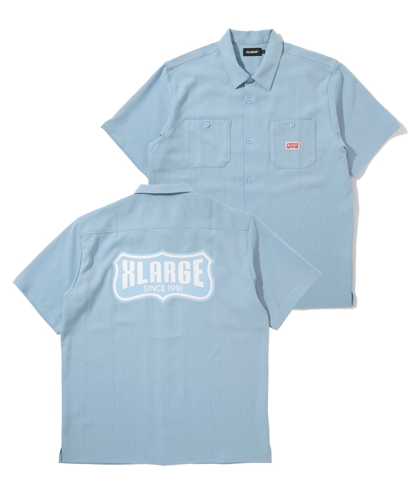 S/S STRIPE WORK SHIRT SHIRT XLARGE  